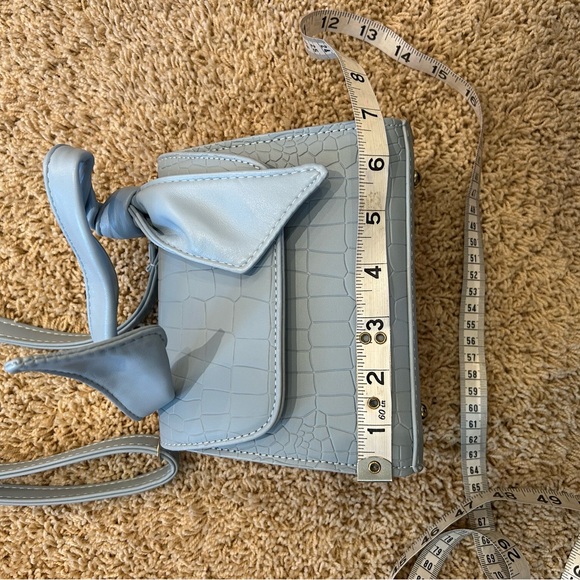 Baby Blue Faux Leather Purse NWOT - Picture 11 of 11